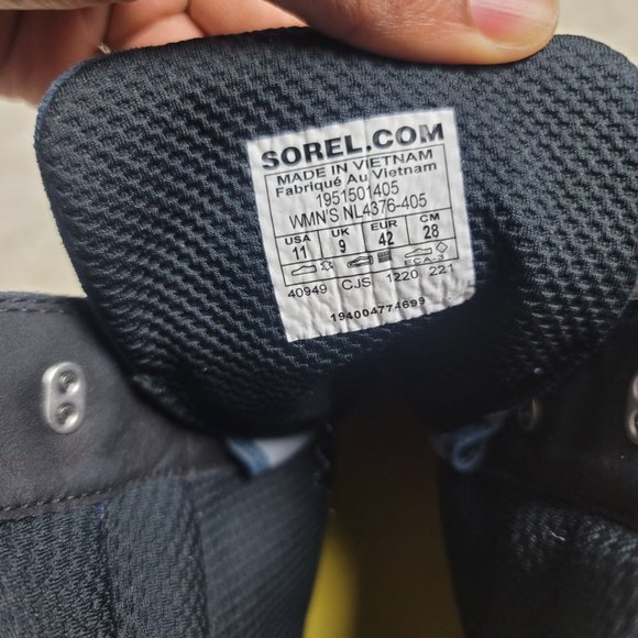 SOREL Women's Joan of Arctic Next Lite Hiker Boot - Uniform Blue, Abyss Size 11 - Picture 8 of 8